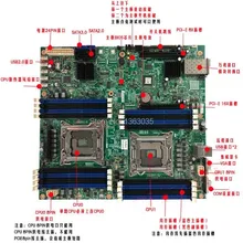 C602 Серверная материнская плата для Foxconn LGA 2011X79 поддержка ЦП серии E5-26 используется в хорошем состоянии протестированная Рабочая