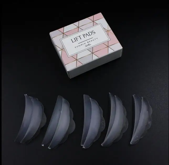

Funmix 5 Pair Silicone Eyelash Perm Pad Recycling Eye Lashes Rods Shield 3D Lash lifting Tools Eyes Curler Makeup Cosmetic