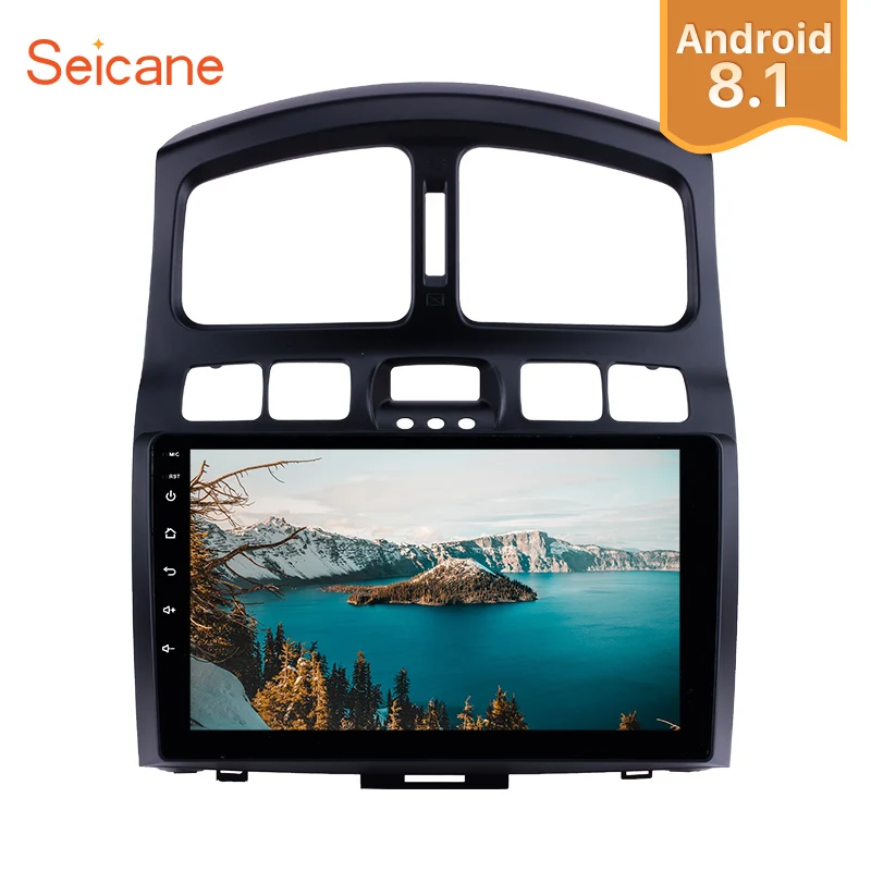

Seicane 9 Inch Android 8.1 Car Auto Radio Multimedia player GPS Navigation For 2005-2015 Hyundai Classic Santa Fe Mirror Link