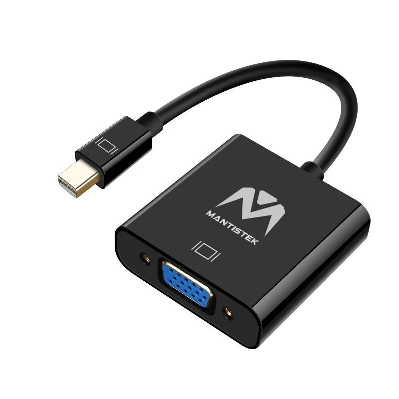MantisTek MD1 мини Дисплей Порты и разъёмы DP мужчин женщин VGA кабель адаптер конвертер 90