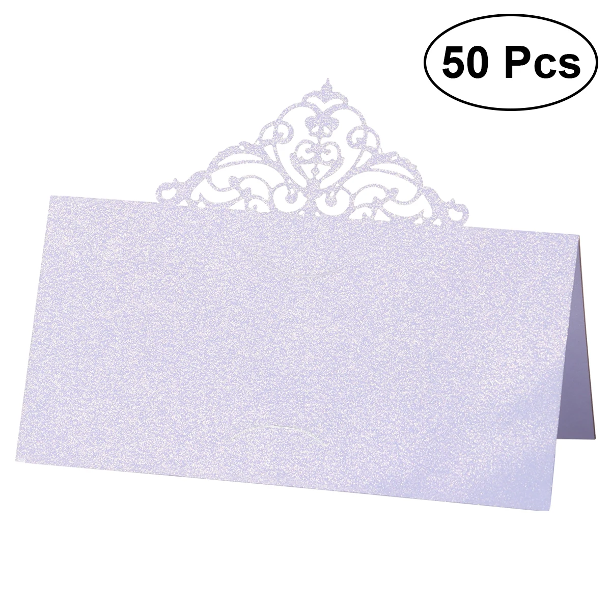 50PCS Hollow Flower Cut Name Place Card Table Decoration Small Tent Cards for Wedding Party