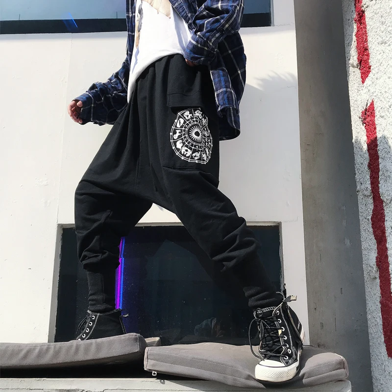 Men's Trousers 2019 Spring And Summer New Youth Popular Loose Big Hanging File Hip Hop Feet Pants Youth Casual Men's Clothing Men's Trousers 2019 Spring And Summer New Youth Popular Loose Big Hanging File Hip Hop Feet Pants Youth Casual Men's Clothing