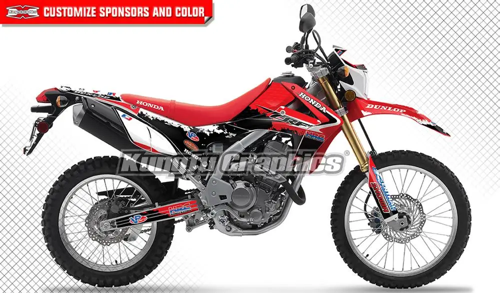 KUNGFU графика пользовательский стикер дизайн винил Deco комплект для Honda CRF250L CRF250M 2012