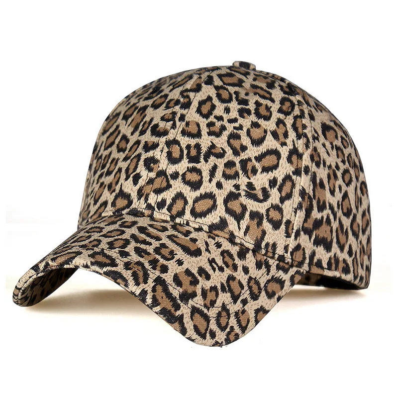Модные новые женские бейсбольные кепки с леопардовым принтом с застежкой сзади кепки женщин вне козырек Защита от солнца интимные