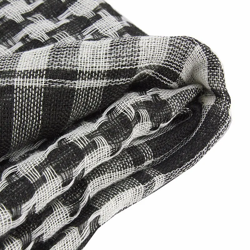 Cotton Bandana Quality Arab Scarf Kaffiyeh 100% cotton comfortable sport scarf sand proof Cs Go Scarf Outdoor accessory 110cm*110cm