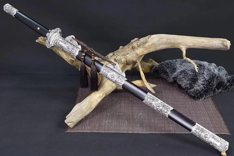 

Tang Dynasty Sword Handmade Japanese Samurai Sword 1060 Carbon Steel Hand folised Full tang blade very sharp