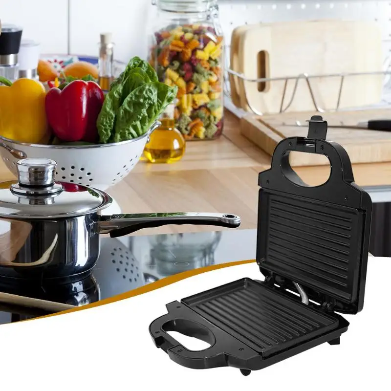 

750W Household Electric Waffles Maker Sandwich Breakfast Heating Device Kitchen Baking Tool