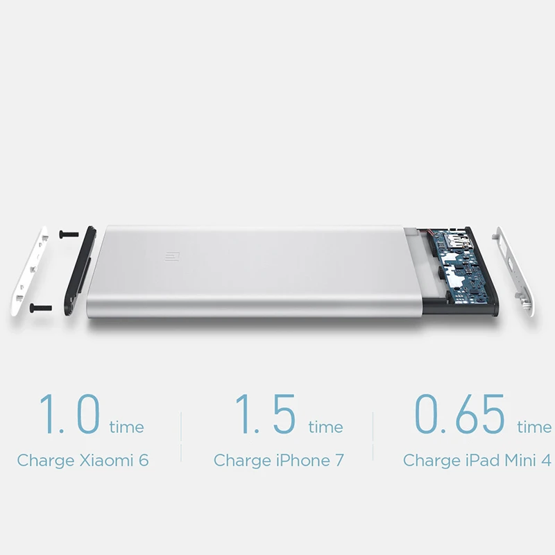 Xiaomi Power Bank 2 5000 мАч PLM10ZM Mi Powerbank 5000 Портативная зарядка Внешняя батарея повербанк