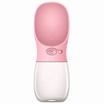 

Dog Water Bottle [2018 New Type] Fashion Antibacterial Food Grade Leak Proof Portable Dog Cat Travel Water Cup Bowl with Big T