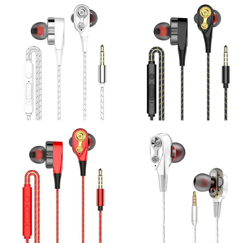 

3.5MM With Microphone In-ear Stereo Earphones HIFI Sports Game Earbuds Headset Microphone Stereo Earphone