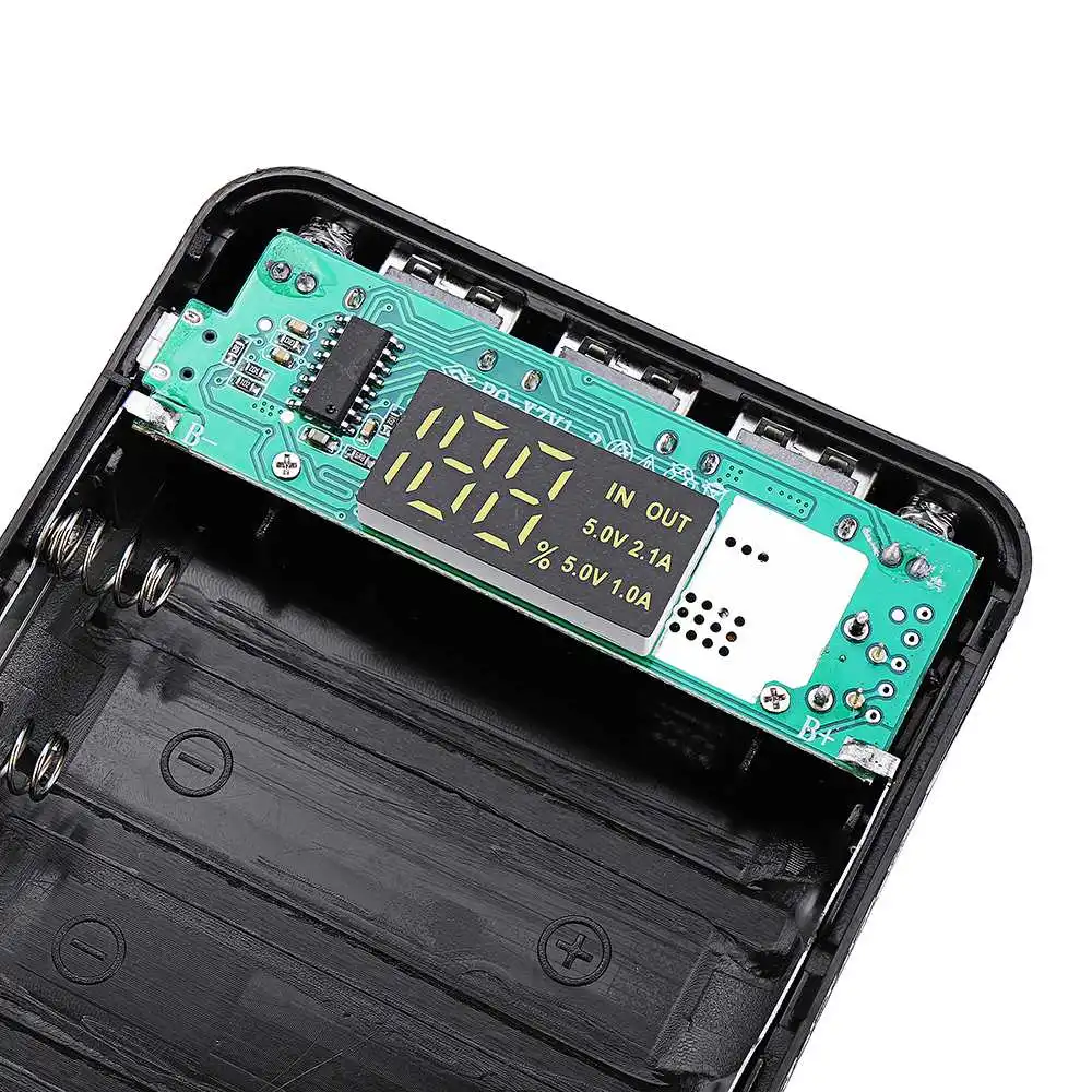LEORY DIY 5V 2A 18650 зарядное устройство для аккумулятора с ЖК дисплеем чехол