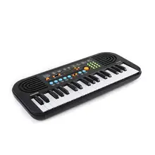 Детский музыкальный инструмент, игрушка 37 ключей, высокое качество, черный и белый ключ, электронная клавиатура, двойной режим питания с микрофоном