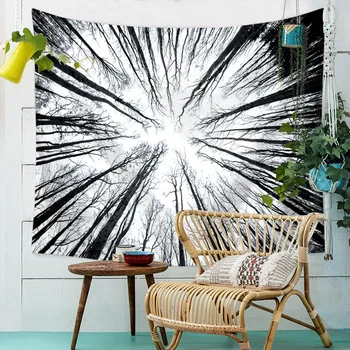 

Branches Sky Printed Tapestry Wall Hanging Boho Decor Wall Cloth Tapestries Psychedelic Hippie Home Dorm Tapestry Wall Carpet