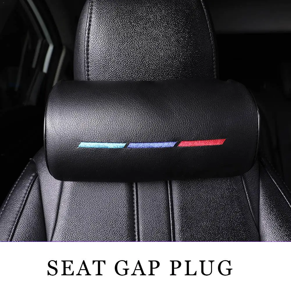

Car Styling Seat Neck Pillow Protection PU Auto Headrest Support Rest Travelling Car Headrest for BMW
