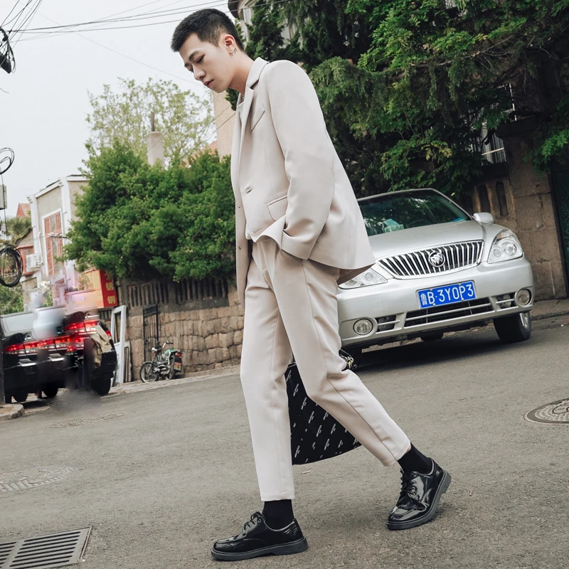 Men's Casual Pants 2019 Spring New Fashion Urban Business Casual Straight Trousers Youth Popular Casual Pants Youth Casual Pants Men's Casual Pants 2019 Spring New Fashion Urban Business Casual Straight Trousers Youth Popular Casual Pants Youth Casual Pants