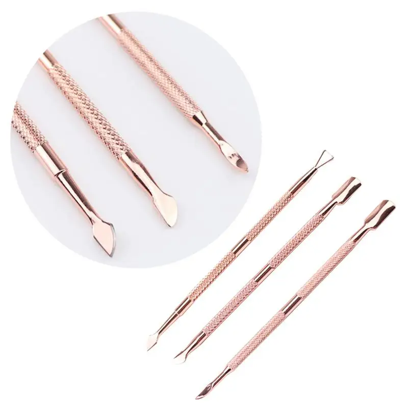 

3pcs Stainless Steel Nail Clipper Sets Professional Nail Art Tool for Woman Manicure Store Home (Rose Golden)