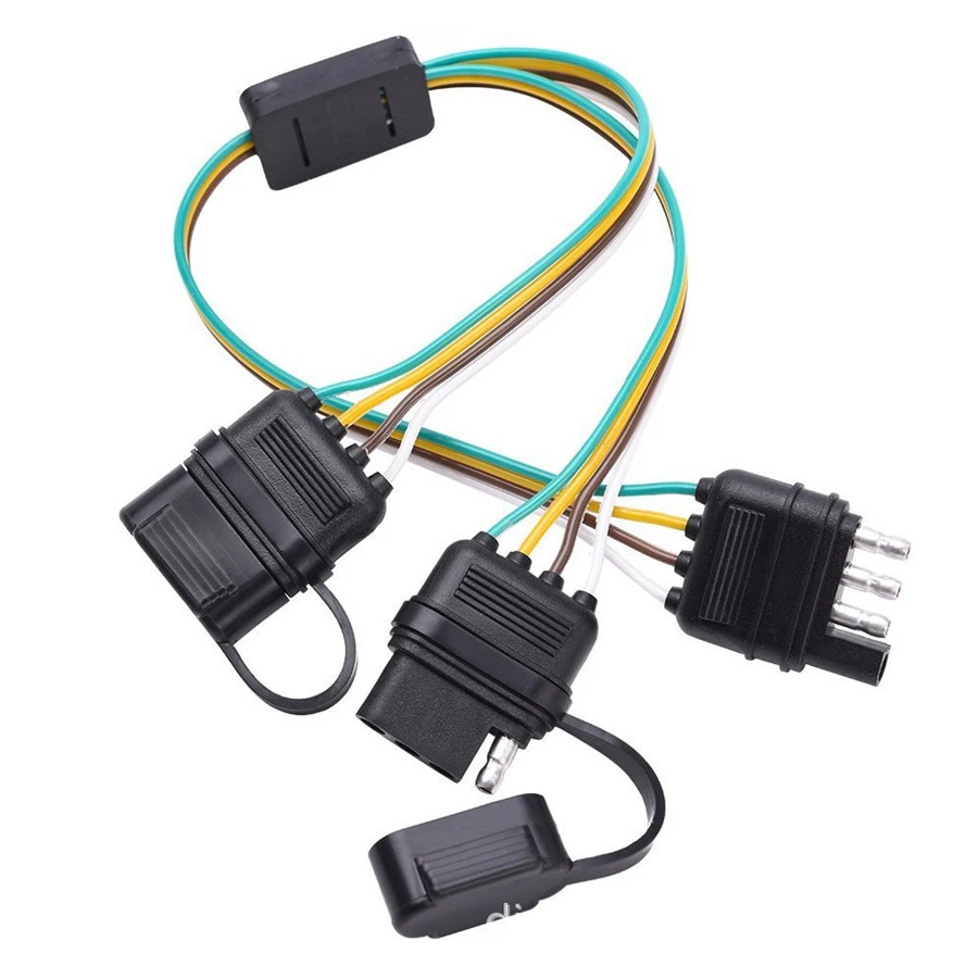 شقة 4-طريقة 4 دبوس سحب مقطورة Y-الفاصل تسخير محول 12 V سيليكون الخراطيم LED ضوء الباب الخلفي شريط ل رافعة شاحنة خفيفة لنقل السلع مقطورة شقة 4-طريقة 4 دبوس سحب مقطورة Y-الفاصل تسخير محول 12 V سيليكون الخراطيم LED ضوء الباب الخلفي شريط ل رافعة شاحنة خفيفة لنقل السلع مقطورة