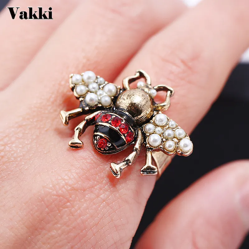 3 Colors Copper Bee  Finger Ajustment Rings  Gold Stacking 