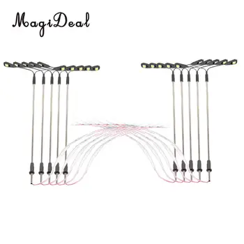 

Double Head Street Light Lamp Models Layout Train Garden Scenery 1/75 HO 17cm/15cm