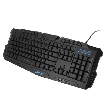 

Durable M200 USB 1.5M Wired 114 - key ABS 3 Colours Backlight Ergonomic Design Game Keyboard for Gaming