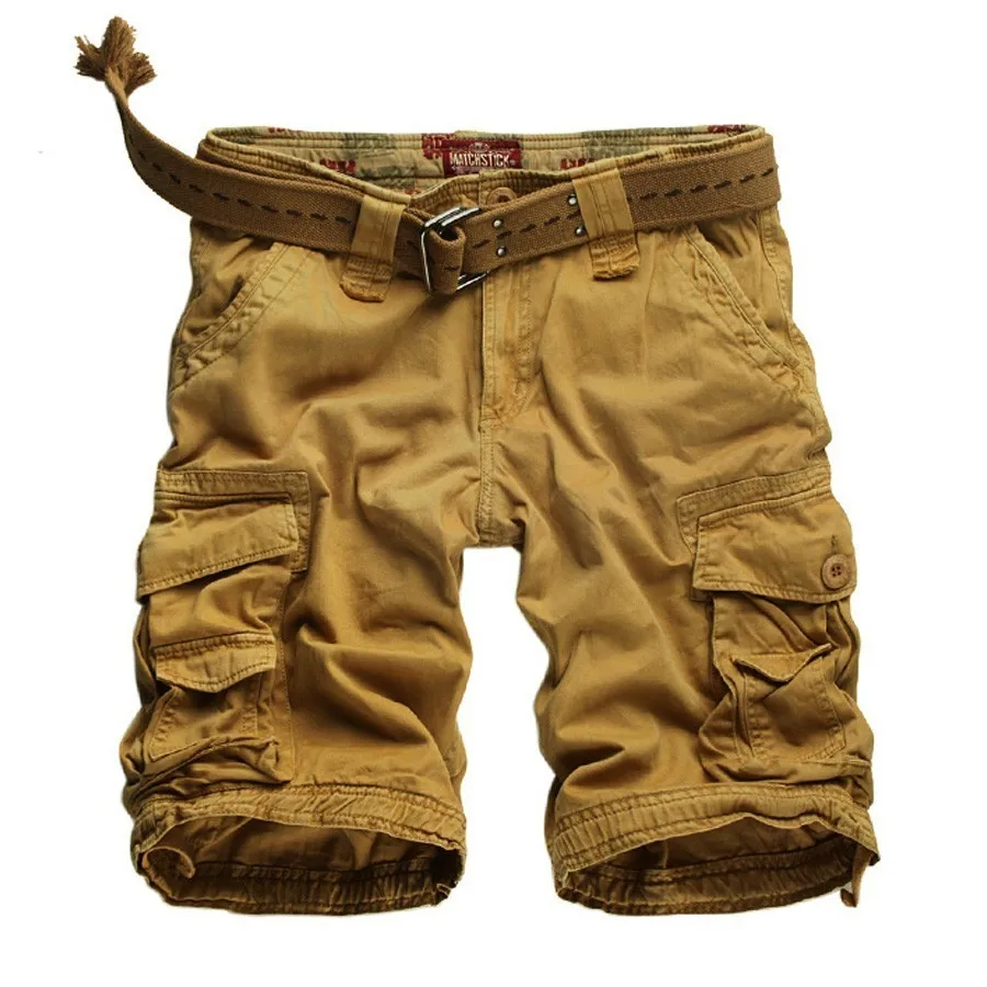 

Men's Camouflage Loose Cargo Shorts New Men Cool Fashion Summer Military Camo Short Pants Breathable Homme Cargo Shorts