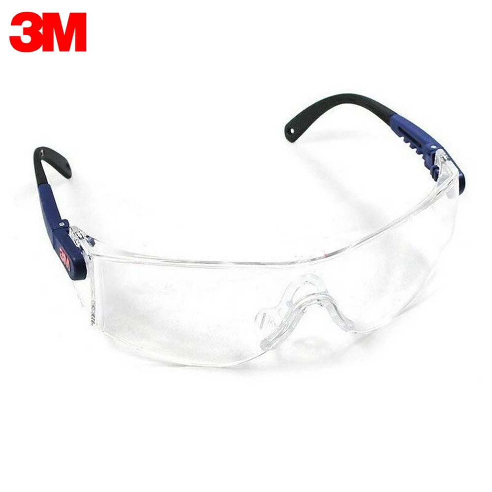 

3M 10196 Safety Glasses Adjustable Cycling Goggles Eyewear Anti Dust Windproof Anti Fog Coating with Clear Lens Eye Protection