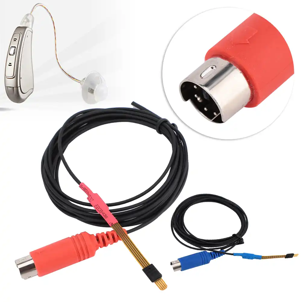 2 Types Universal 4 Cores Program Cable Programming Cable For For Starkey Hearing Aids Hearing Aids Aliexpress