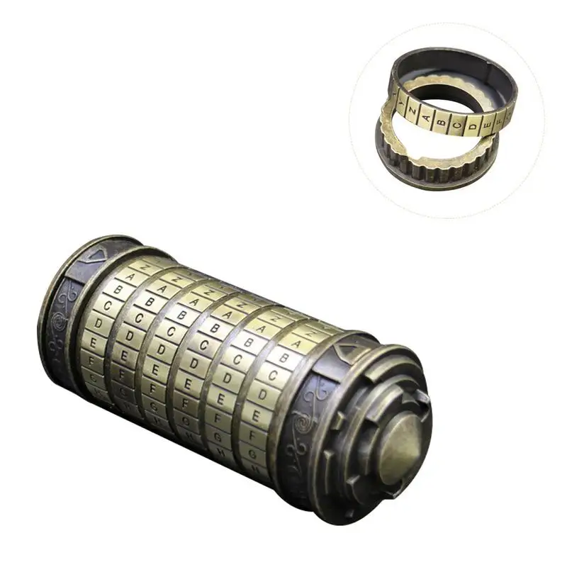 Camping Tool Da Vinci Code Lock Ring Decryption Code Mini Cryptex Camping tool da vinci code lock ring decryption code mini cryptex