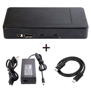 

Thunderbolt 3 to Dual NVME AHCI NGFF M-key SSD Raid Docking & Displayport Cartridge Adapter Cable Black