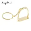 Lightweight Zinc Alloy English Horse Riding Equestrian Sports Stirrup Key Chain Holder 4