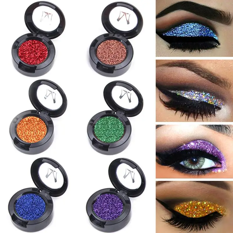 

Glitter Powder Eyeshadow Solid Color Shimmering Eye Shadow Eyeshadow Makeup With Multi-colors For Woman