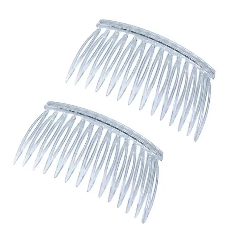 

10pcs Hair Comb Durable Transparent Hair Clips Insert Combs Side Combs for Girls