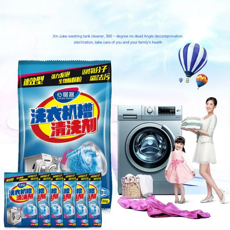 

Kitchen Washing Machine Cleaner Supplies Effective Decontamination Washing Machine Tank Cleaning Agent Bag Household Cleaner