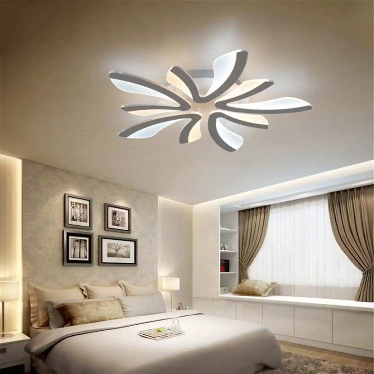

Delicate Modern LED Acrylic Ceiling Lamp Pendant Light Chandeliers Home Living Room Bedroom Dining Bedroom Decor Light Fixtures