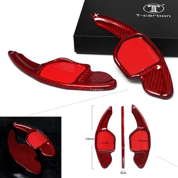 

Carbon Fiber Paddle Shift Extensions Steering Wheel Shifters Gear For Audi A4L S6 A5 S8 A6L RS6 A8 Q5 S5 Q7 HFH