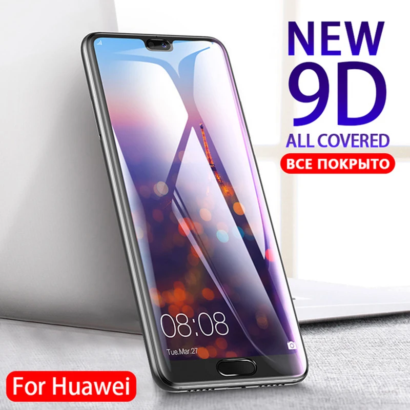 Защитное стекло 9D для Huawei P30 Lite закаленное P20 Pro Mate 20 защита экрана mate20 P30lite