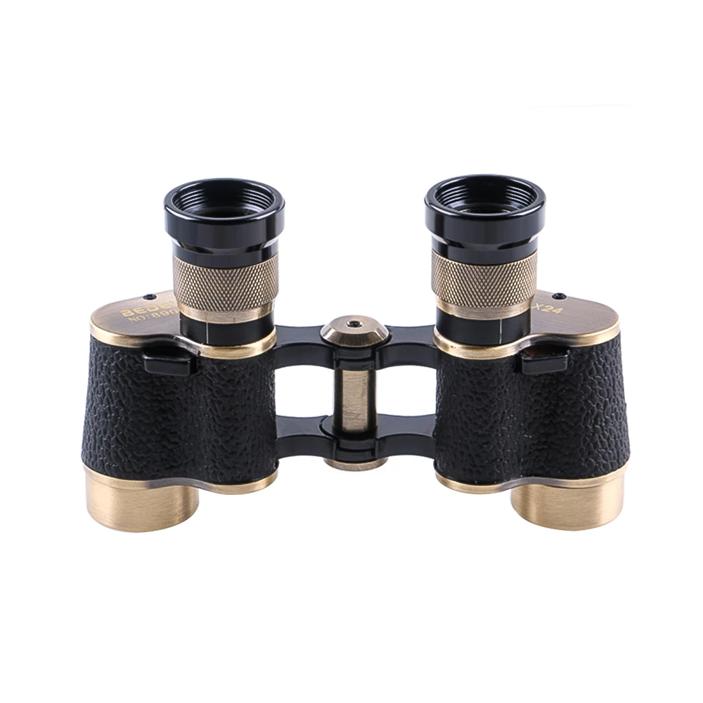 

6X24 HD Military Binoculars Telescope Wide Angle Zoom Binoculars Scope Waterproof Outdoor Hunting Lens with Leather Carry Case
