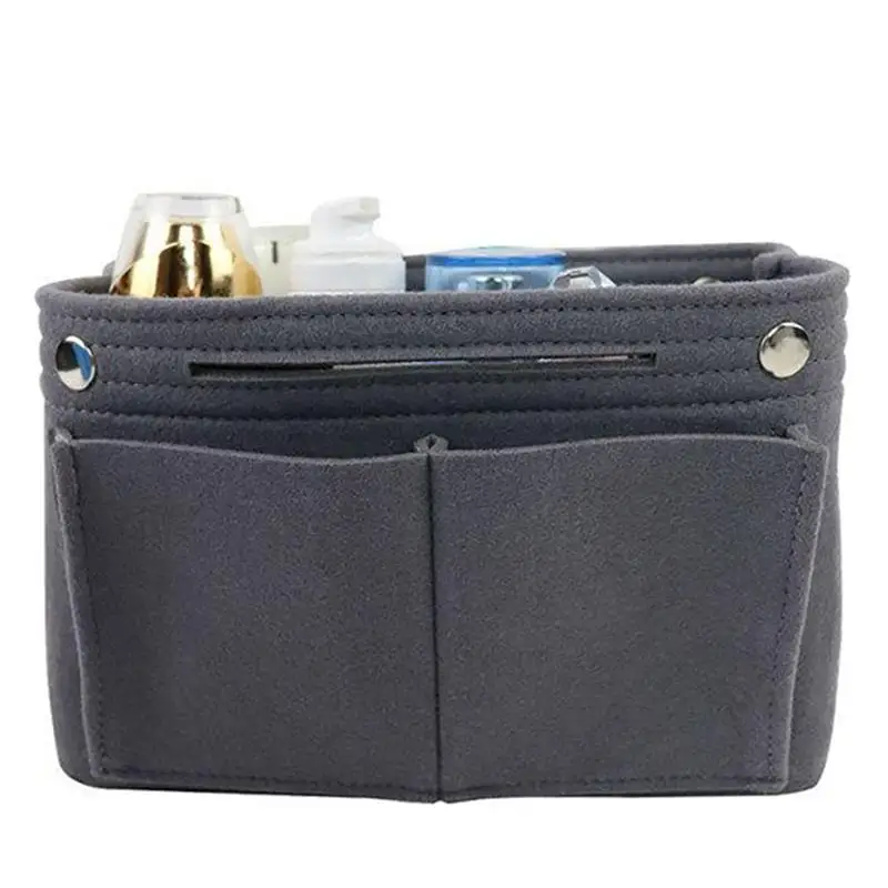 متعددة الوظائف السفر المحمولة حقيبة مستحضرات تجميل المحفظة المنظم إدراج متعددة الأغراض يد المنظم إدراج حقيبة مستحضرات التجميل