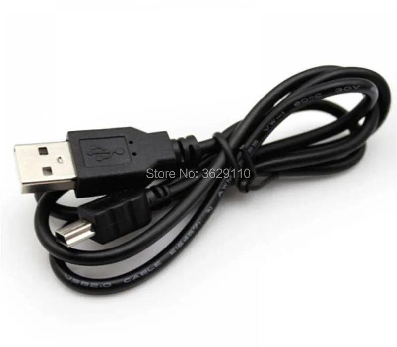 1000 шт./лот 80 см мини usb 5 Pin B зарядное устройство зарядный кабель шнур Адаптер Мини