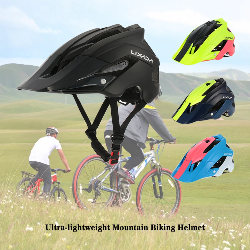 

Bike Helmet Ultralight-Molded Safety Caps Mountain Bikes MTB Cycling Helmet Casco Ciclismo 10 Colors Bicycle Helmet