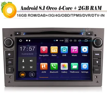 

DAB+ Quad Core Android 8.1 Autoradio Car stereo WiFi 4G DVD DVR Bluetooth OBD Car Radio Player for Vauxhall Meriva Signum Astra
