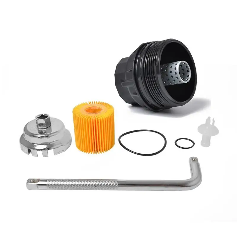 

Plastic+ Metal Oil Filter+ Cap 4152-31090 15620-36020 for Lexus ES300h GS200t IS250 NX200t 4152-31090/15620-36020