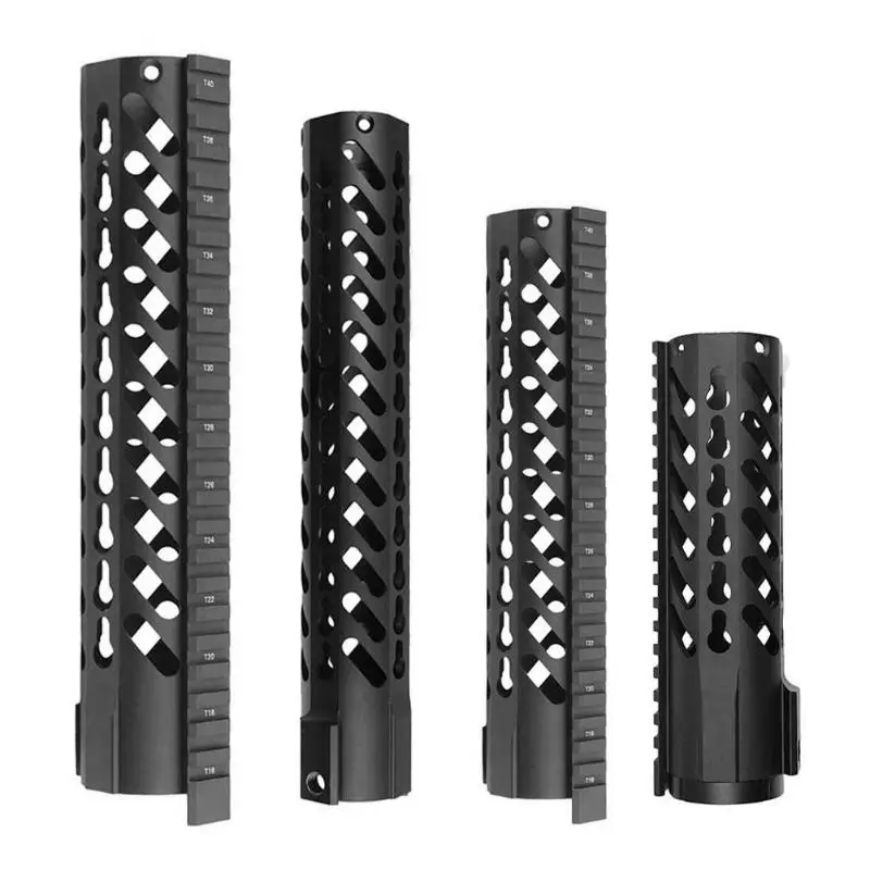 

Tactical Hunting Keymod Handguard Rail 7" 10" 12" 15" Free Float M-LOK Picatinny with Wrench for Rifle Scope Mount