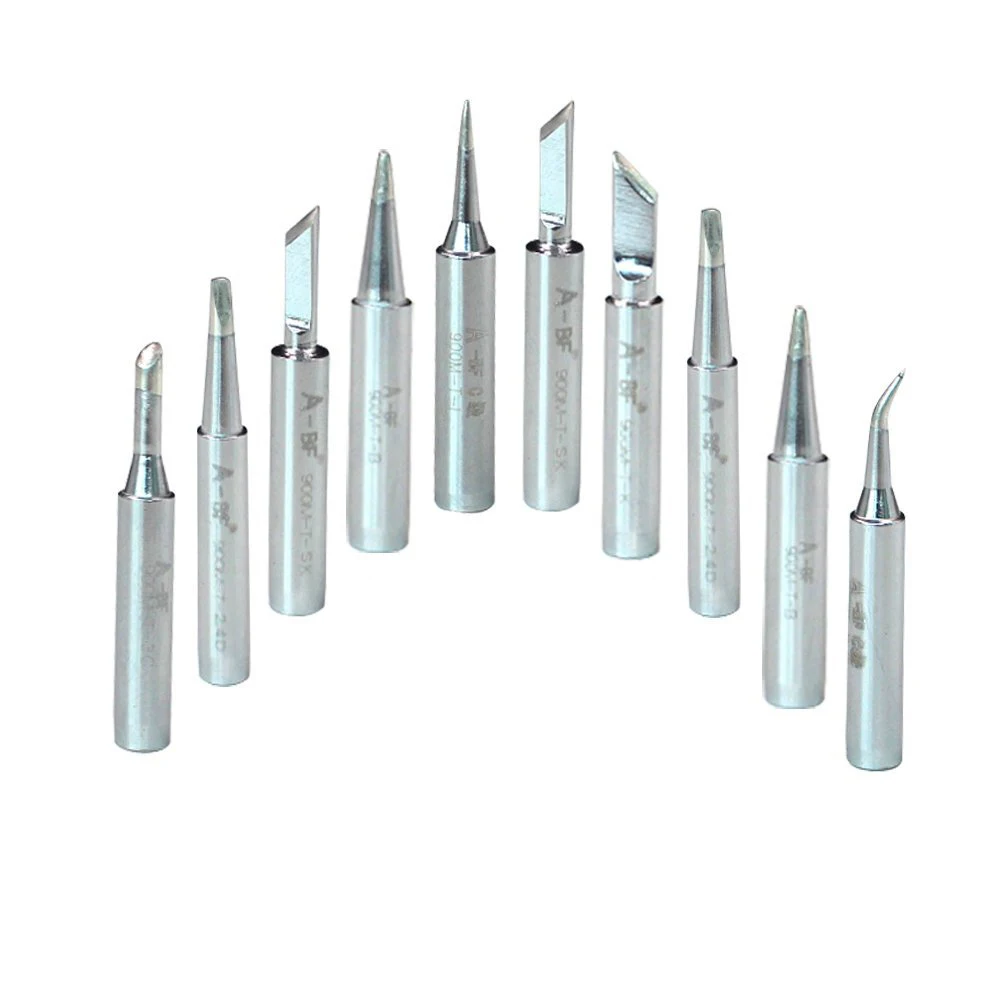 HLZS 10pcs 900M T Soldering Iron Tips Silverin Welding Tips from Tools