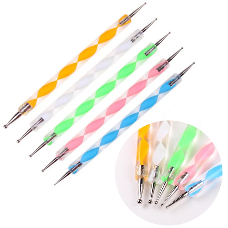 

Spiral Double Head Embossing Pattern Nail Art Dotting Tools Point Drill Creasing Pen Pottery Ceramics Clay Sculpting Tool