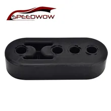 SPEEDWOW Универсальный Черный EPDM выхлопной трубы Крепление кронштейны вешалка изолятор автомобильные аксессуары 4 отверстия