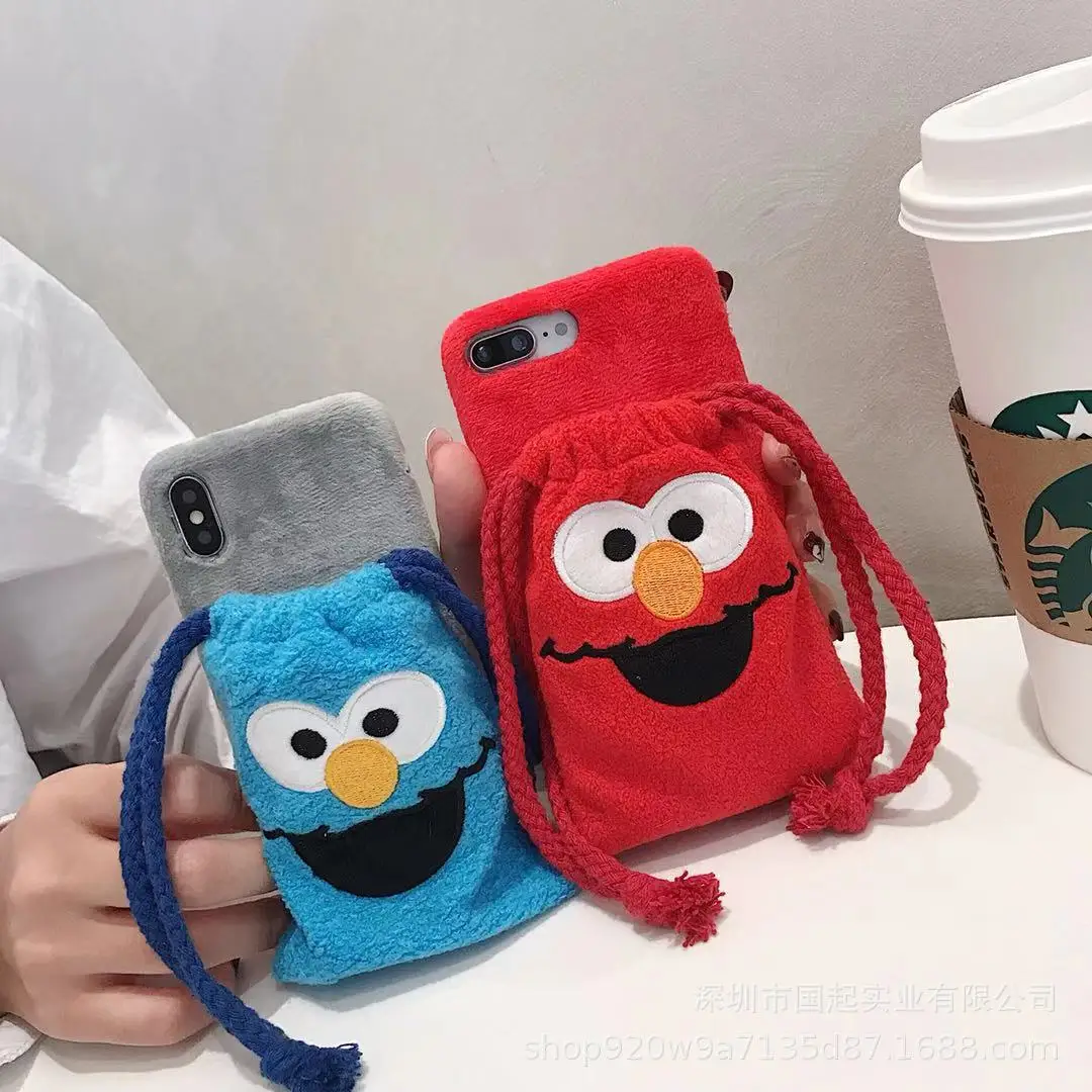 Для huawei p20pro плюшевые Улица Сезам чехол для телефона 10 карманов коврики 9 троса