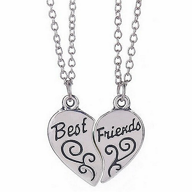 Подарки лучшим друзьям BBF Best Friends Forever ожерелье Дружба Любовь подарок сердце кулон