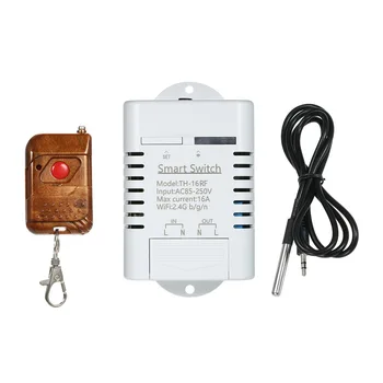 

2019 RF 433MHz Smart Wifi Switch Monitoring Temperature Wireless Home Automation Kit with Waterproof DS18B20 Temperature Sensor