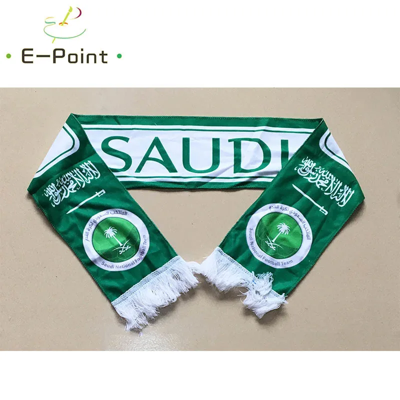 

145*16 cm Size Saudi Arabia National Football Team Scarf for Fans 2018 Football World Cup Russia Double-faced Velvet Material